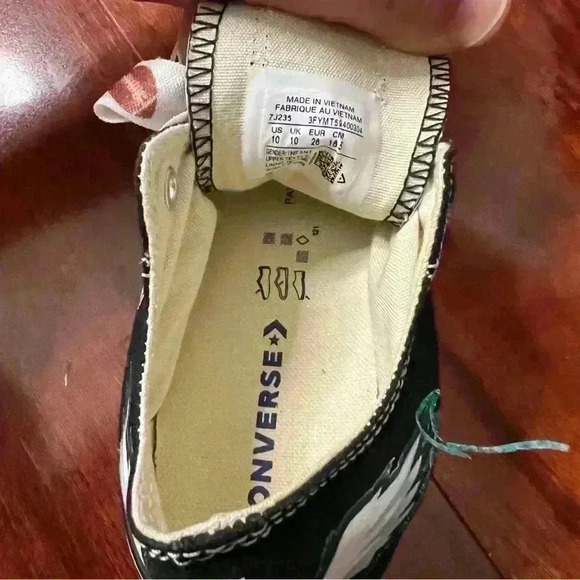 Philadelphia Eagles Converse Toddler Girls Size 10 Football Bedazzled All Star - Picture 9 of 10